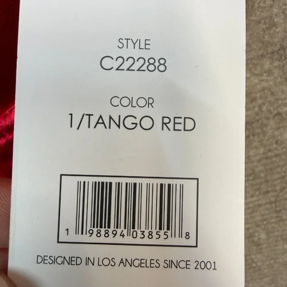 NWT Spree Intimates Women's M-XL Tango Red 2 Piece Santa Bra Set, Push Up
